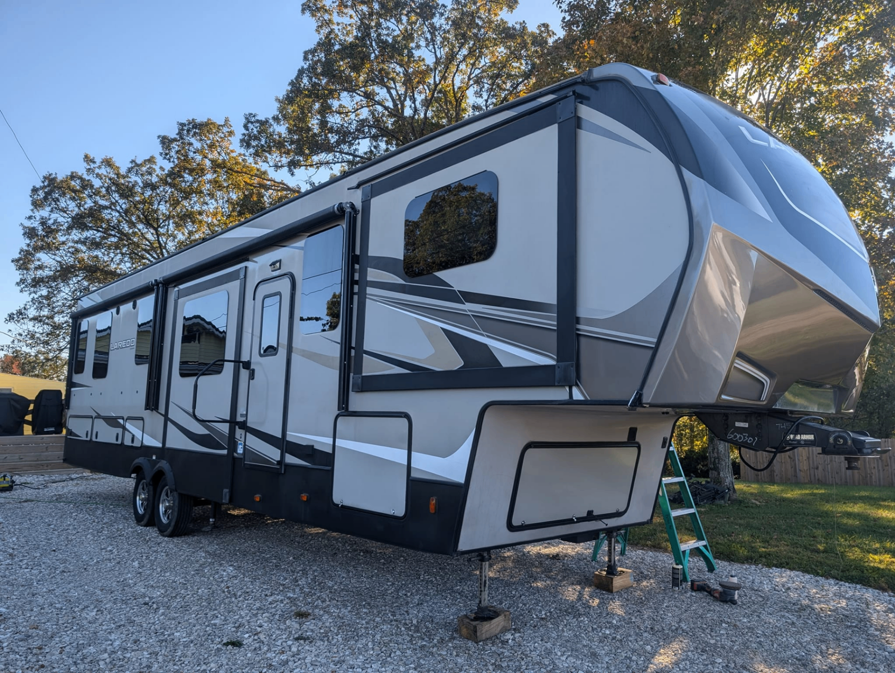 Laredo fifth-wheel exterior polish